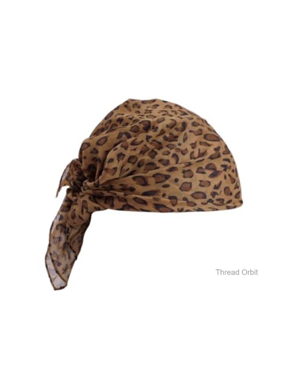 Leopard Print Bandana Scarf Chiffon Square Neckerchief Hair Scarf